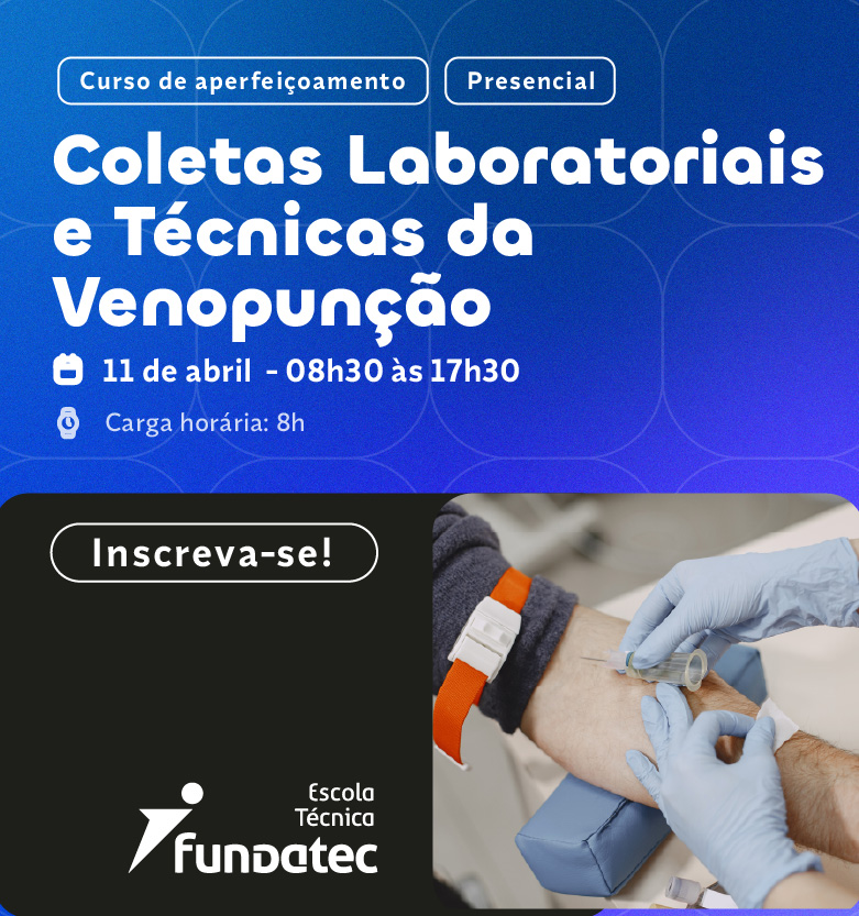 Curso de Aperfei�oamento - Coletas Laboratoriais e T�cnicas da Venopun��o