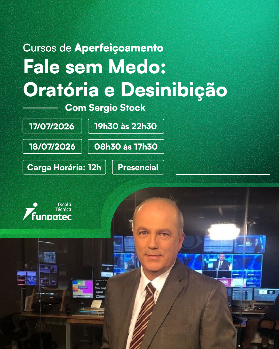 Curso de Aperfei�oamento: Fale sem medo: orat�ria e desinibi��o